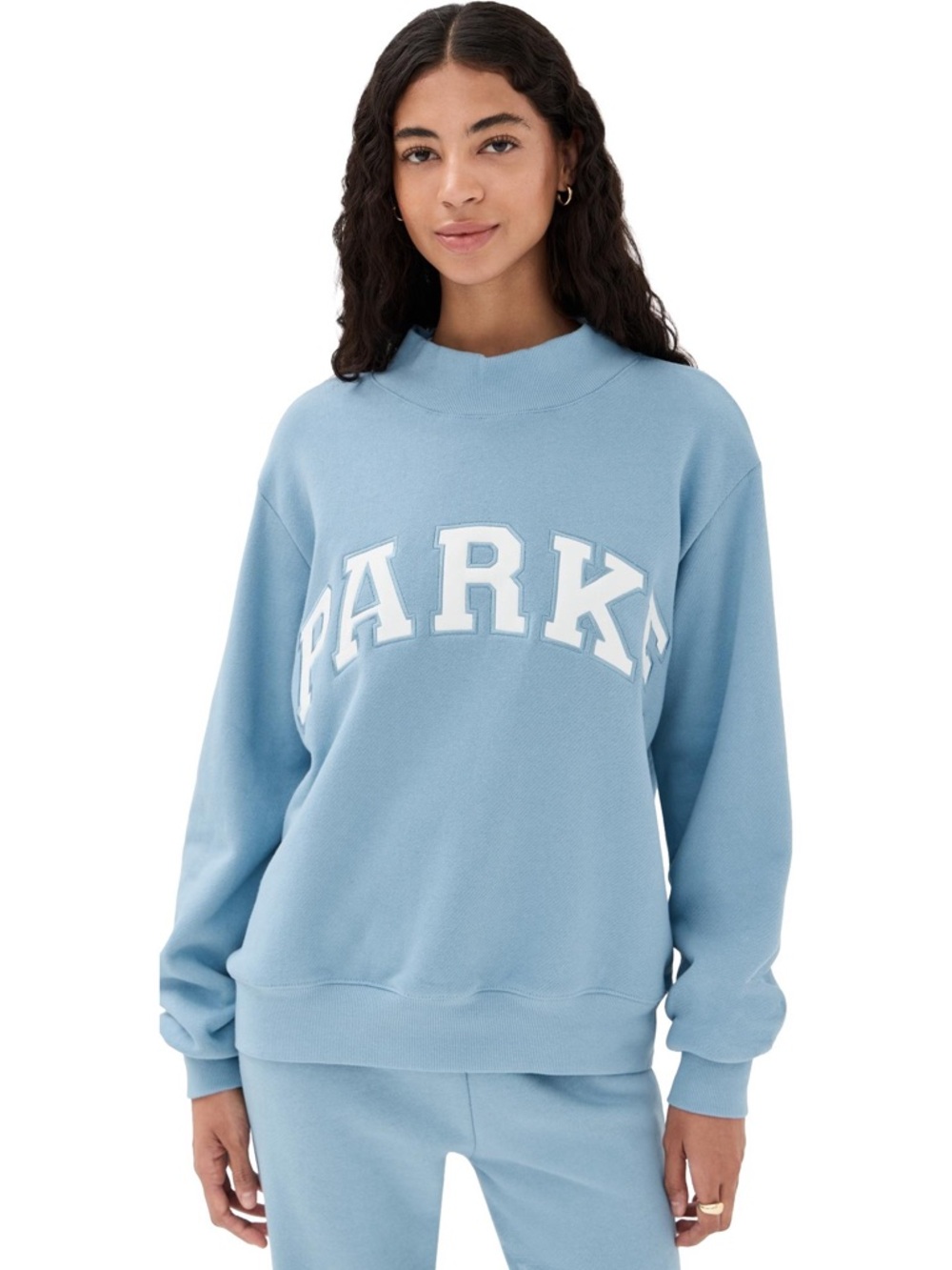 Parke Light Blue Fleece Mockneck - L/XL